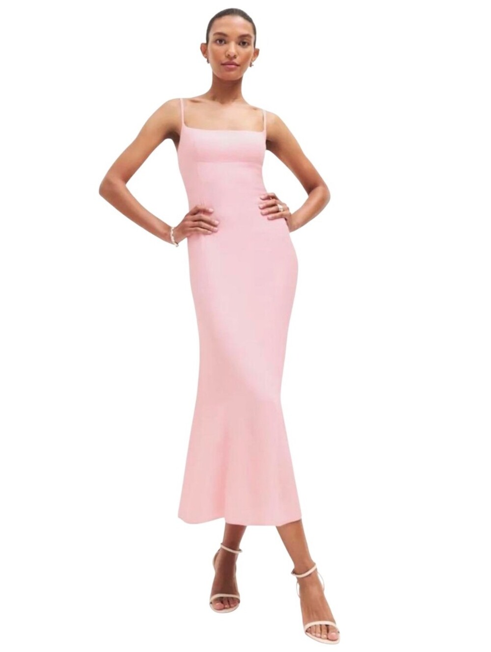 Reformation Pink Liya Fitted Maxi Dress Size‎ 4